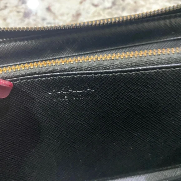 PRADA Long Wallet Metal Hardware Coin Purse Stained Nylon Camouflage - Picture 11 of 17